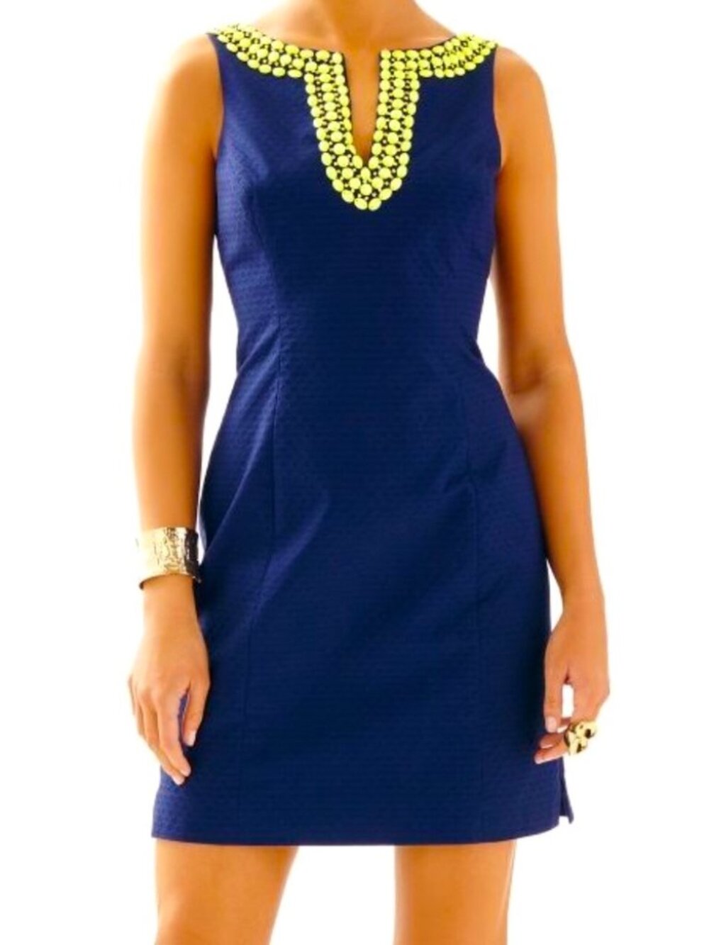 Lilly Pulitzer Blaire Embellished Jacquard Sheath Dress NWT | Size 2 | True Navy